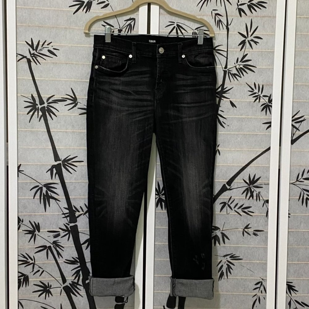 Hudson Riley Relaxed Straight 5 Pocket Jeans, Fragmented 30 - Picture 4 of 9